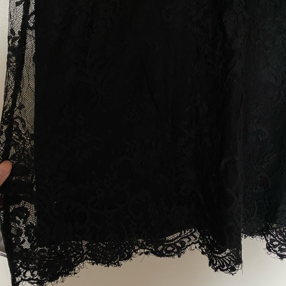 Black Lace Slip Dress - Picture 3 of 4